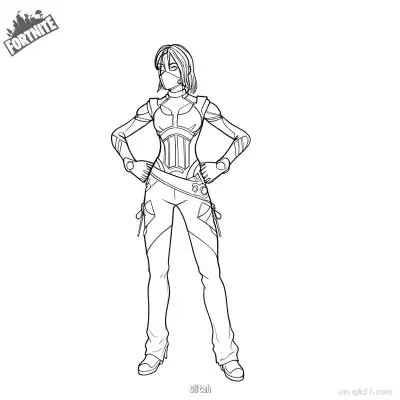 Free printable Glitch 01 Coloring Page - Free PDF Printable Fortnite Coloring Sheets coloring page